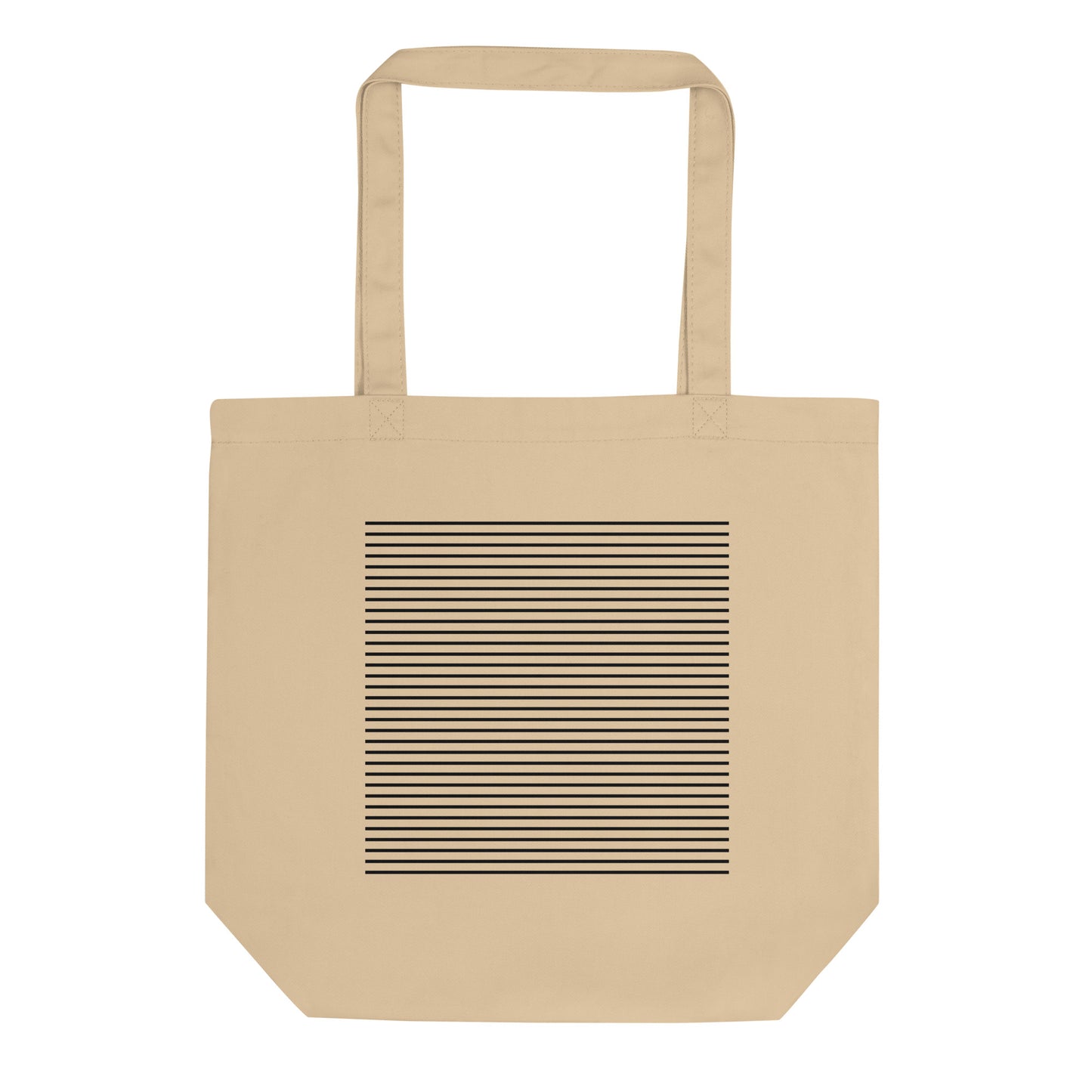 Black Stripes Organic Cotton Twill Tote