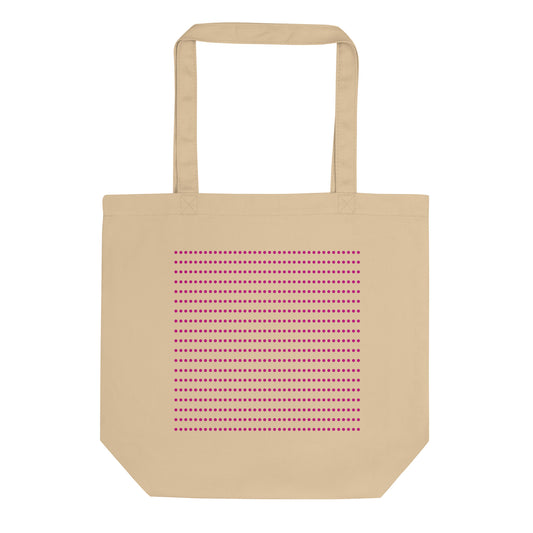 Pink Tiny Dots Organic Cotton Twill Tote