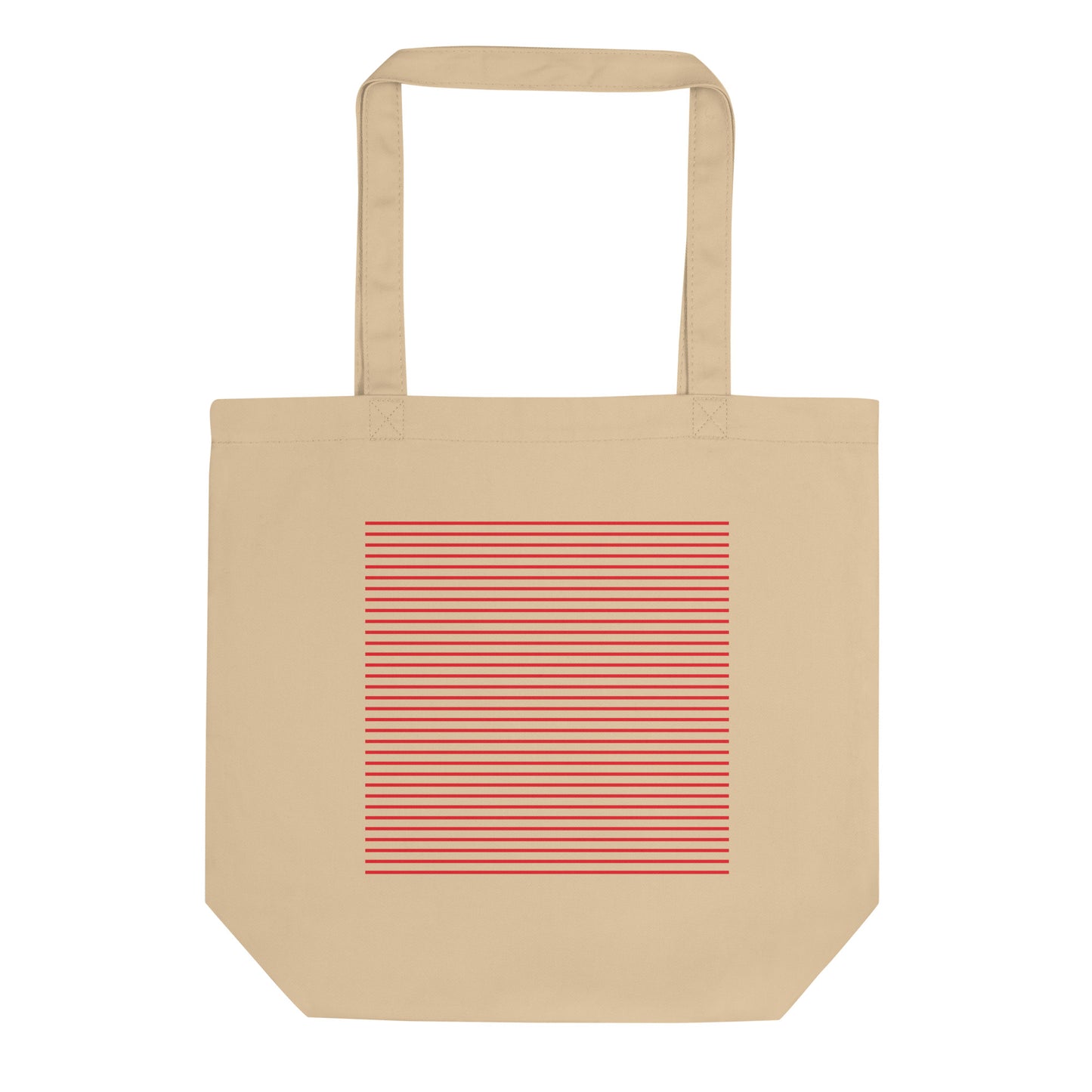 Red Stripes Organic Cotton Twill Tote