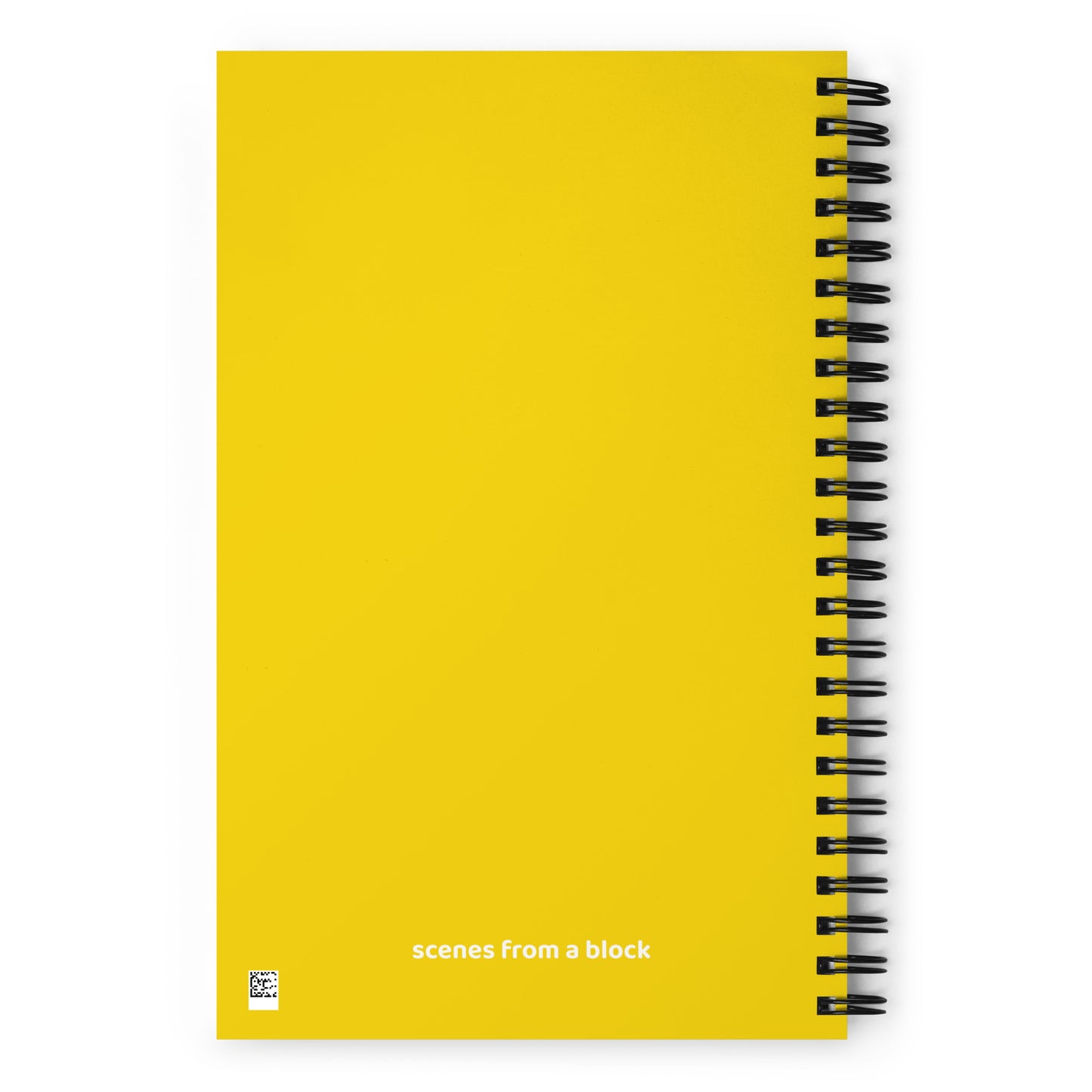 Off White Stars Yellow Spiral Notebook