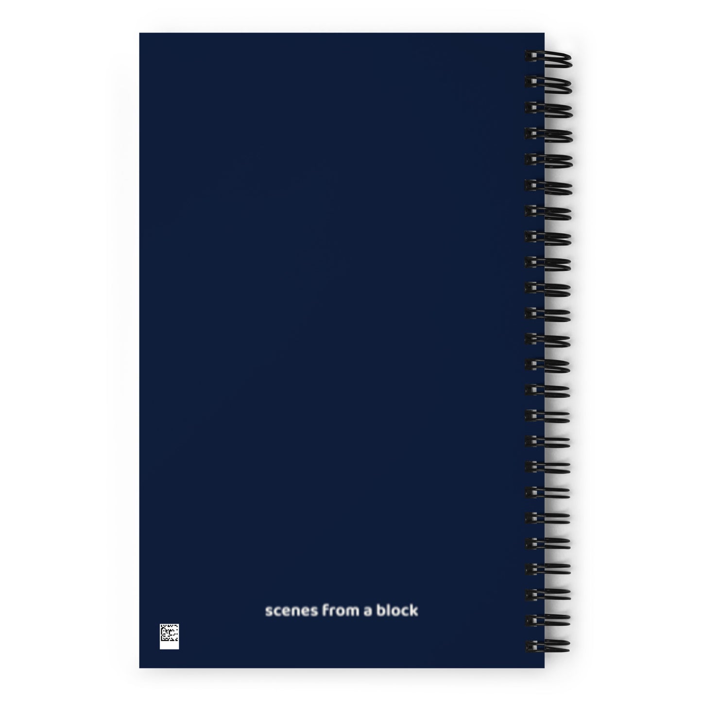 Sky Blue Stars Navy Spiral Notebook