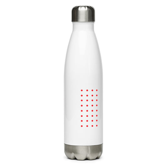 Red Dots Stainless Steel Water Bottle