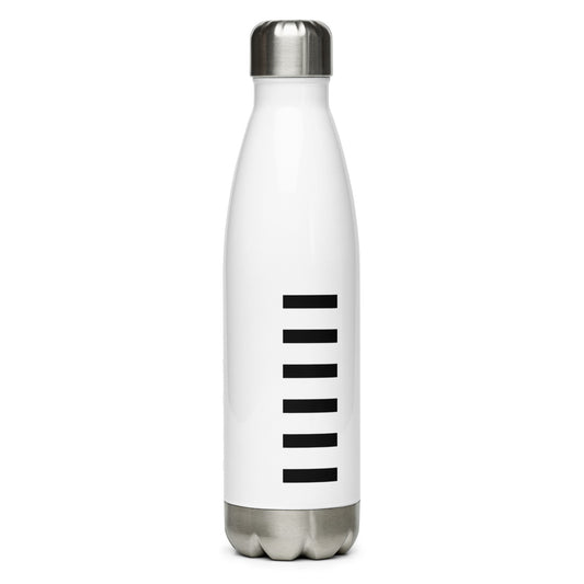 Black Stack Stainless Steel Water Bottle