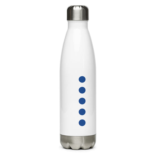 Blue Circles Line Stainless Steel Water Bottle