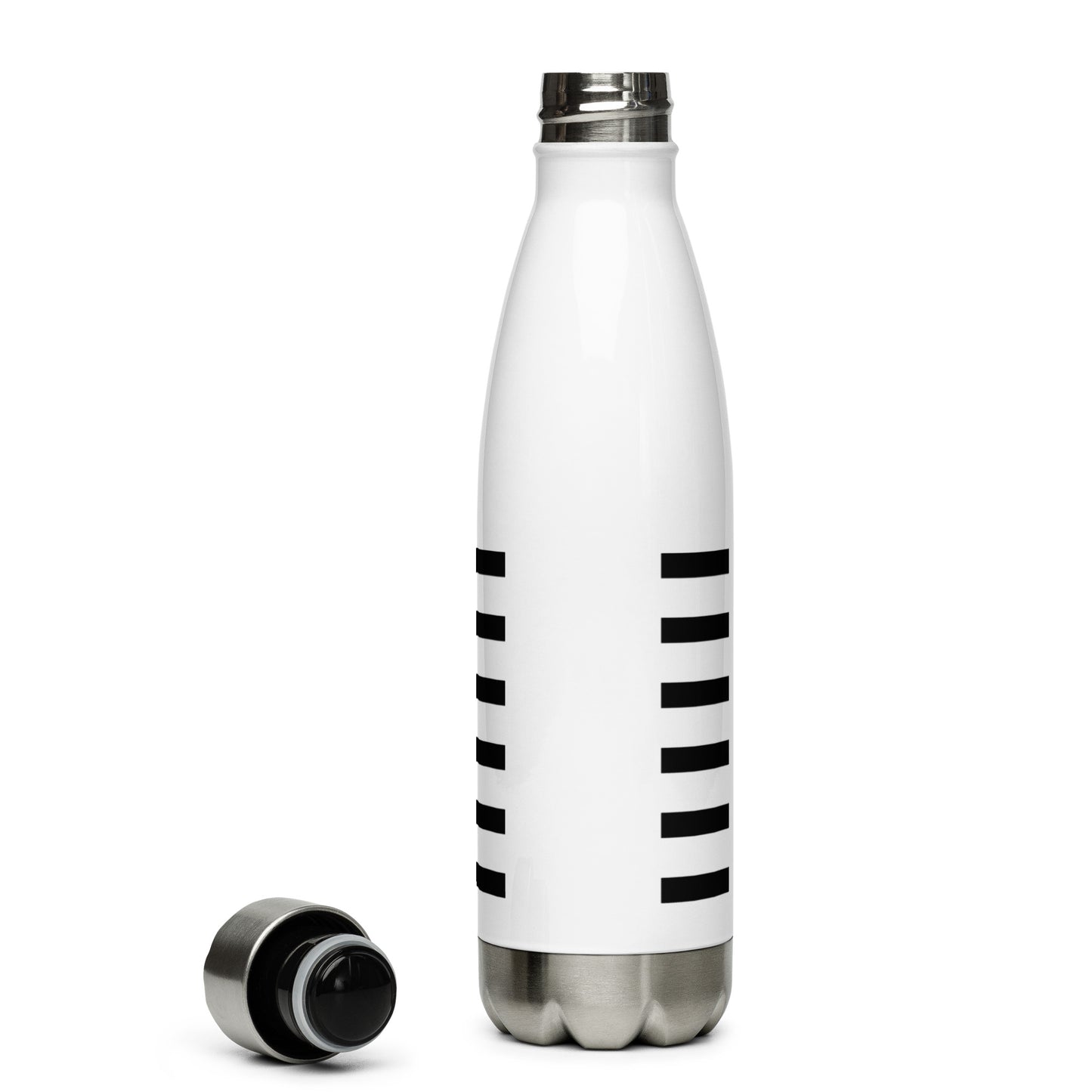 Black Stack Stainless Steel Water Bottle