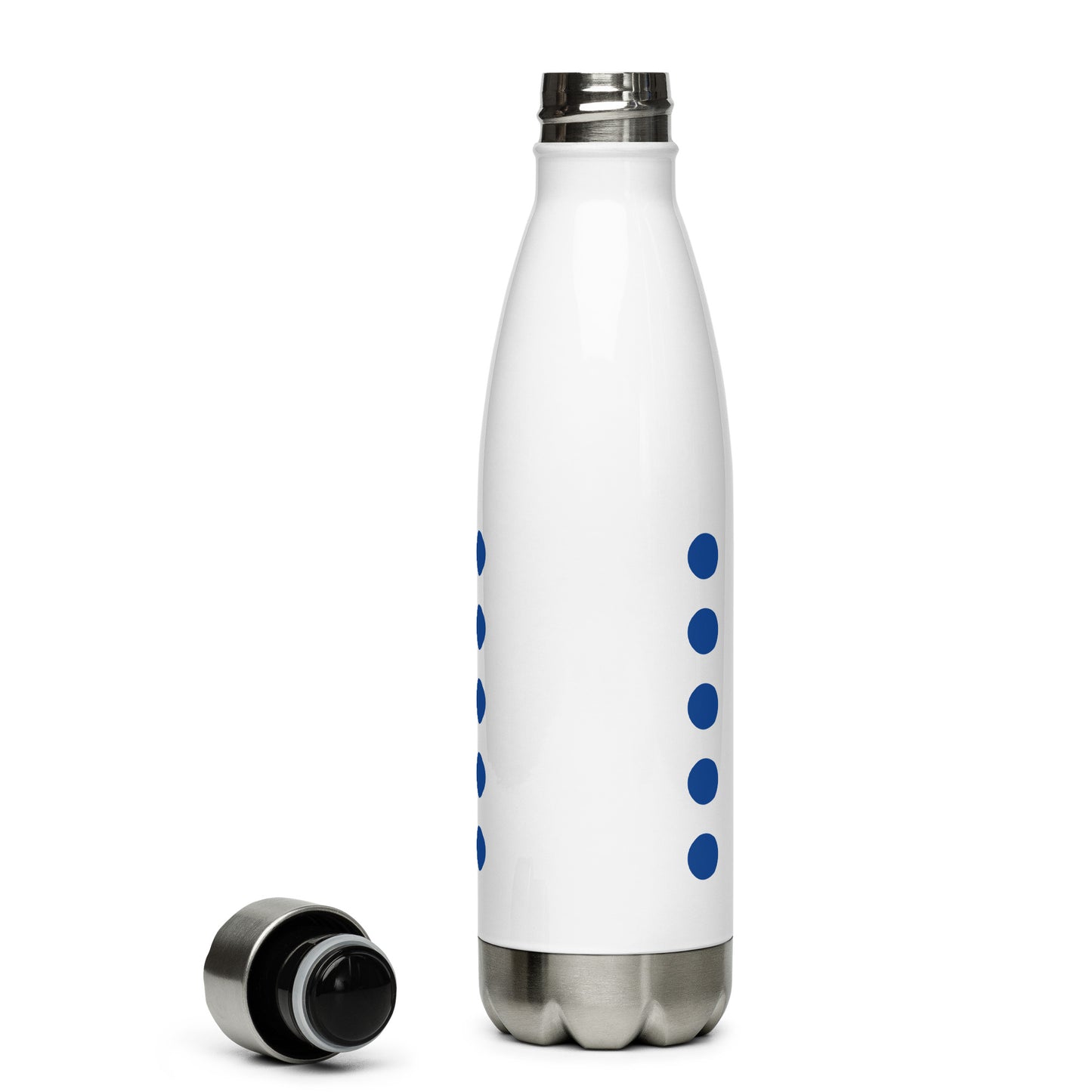 Blue Circles Line Stainless Steel Water Bottle