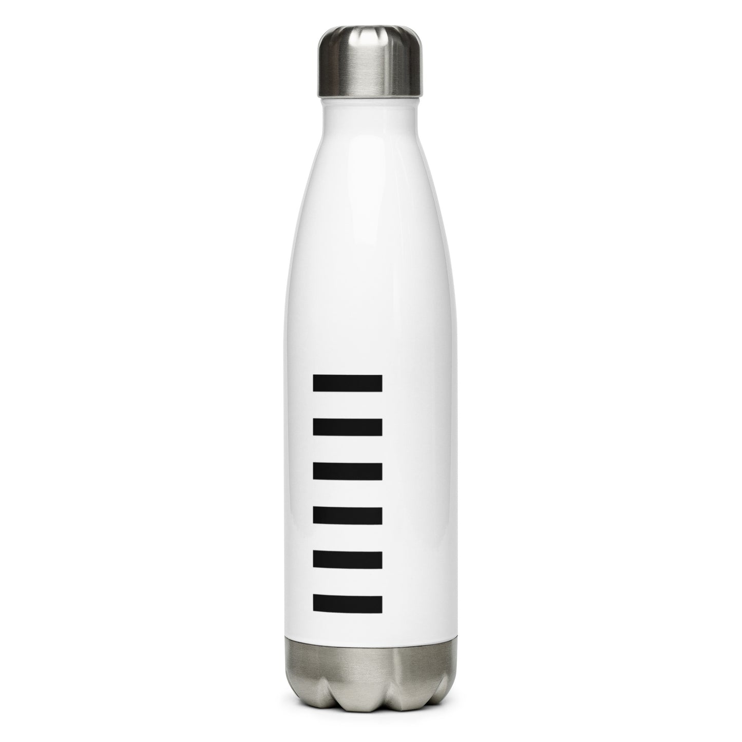 Black Stack Stainless Steel Water Bottle