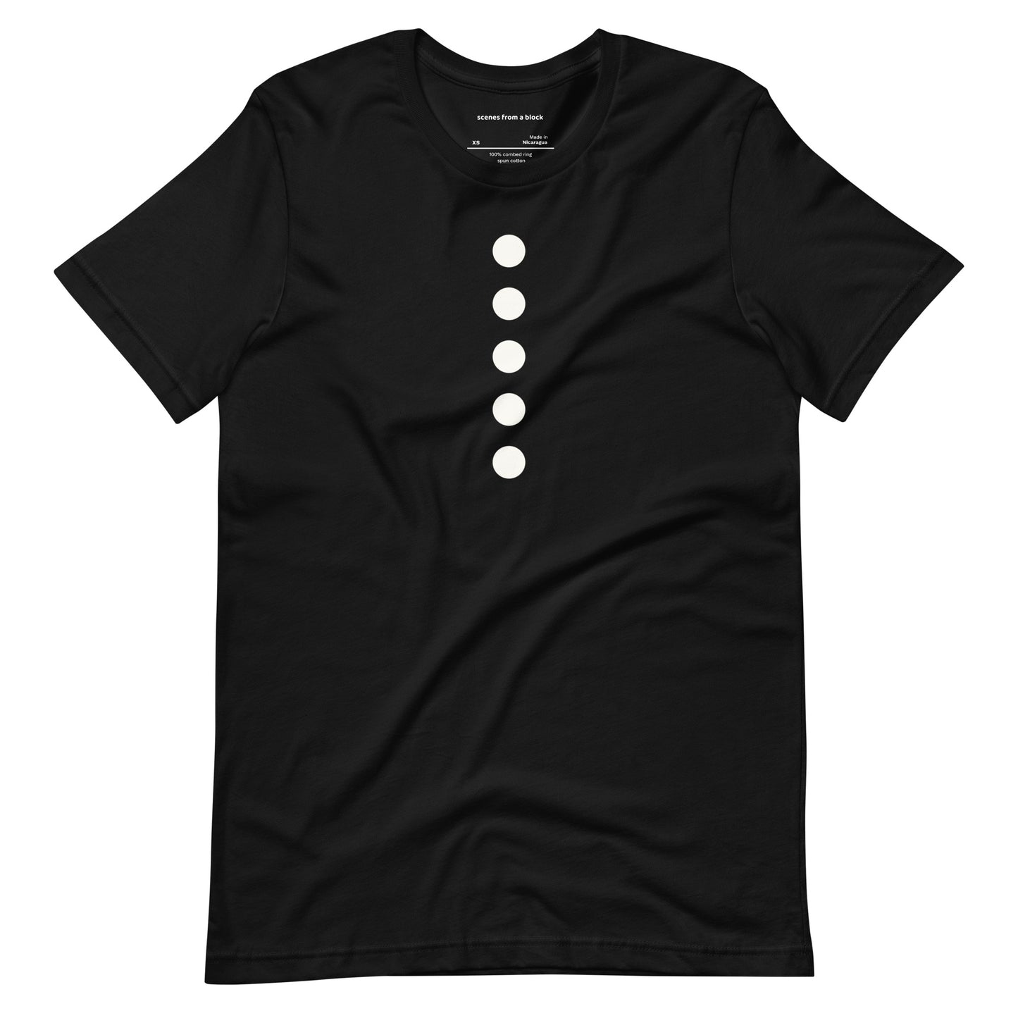 Off White Dotted Line Black T-Shirt