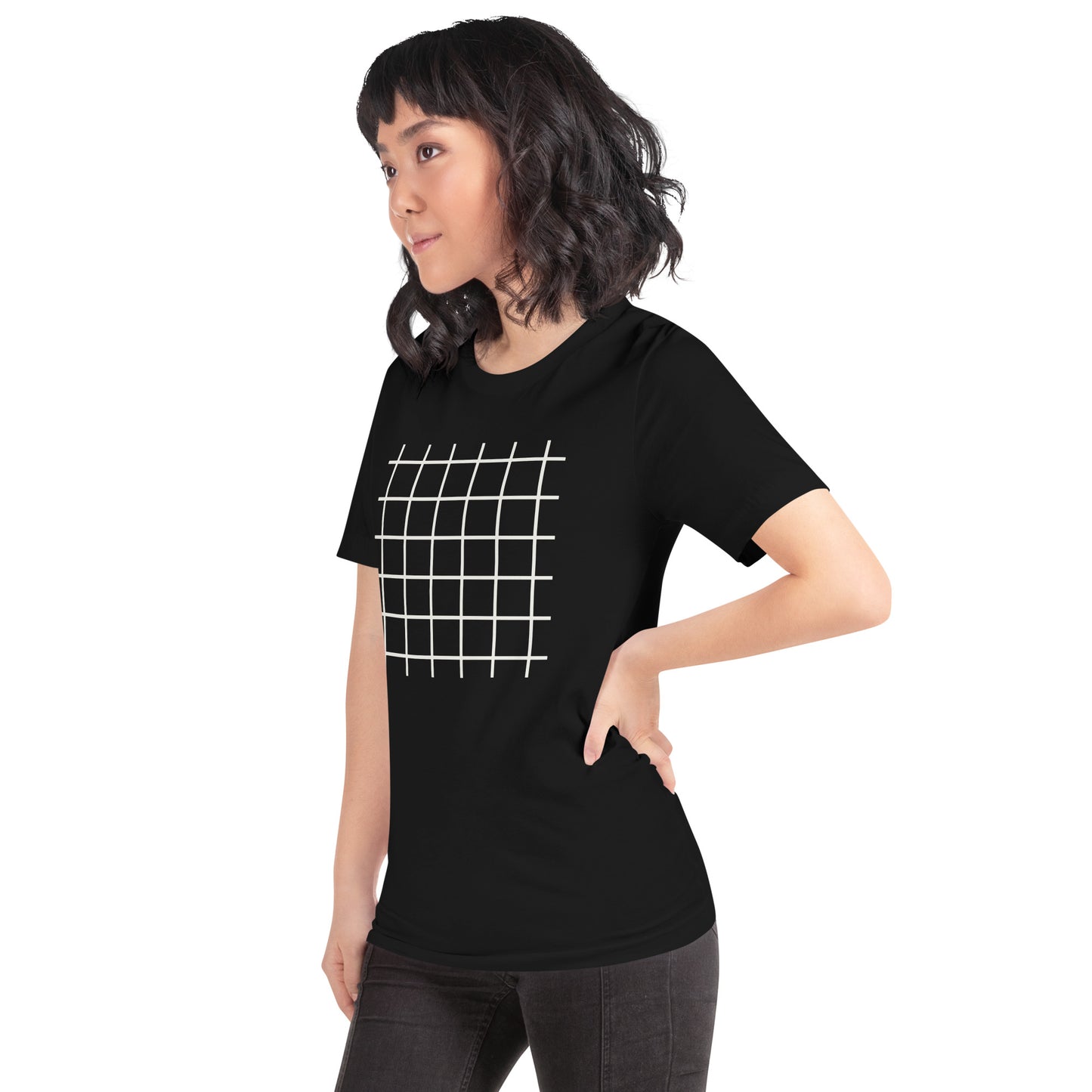 Off White Grid Black T-Shirt